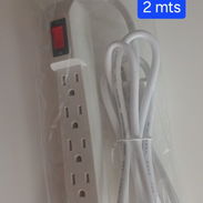 Extensiones de 3m 1500 y de 6 tomas 2mts con interruptor $3500. De 3 tomas anaranjadas $1600 - Img 49447803