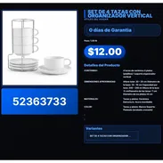 SET DE 4 TAZAS CON ORGANIZADOR VERTICAL . - Img 57510353