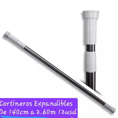 Cortineros expandibles decorativos y de baño - Img 122077255