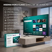 Smart-TV Hisense 58 pulgadas 4K Roku TV QD50 - ¡Tu Cine en Casa! | $520 USD | Incluye Transporte, Garantía y Factura - Img 57751946