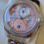 BU0080-52X citizen eco drive complicación de fase lunar,bella esfera color salmón, cristal zafiro - Img 54341825
