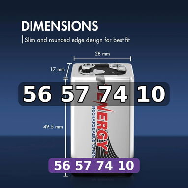 Pilas 9V Recargables TENERGY ORIGINALES - 3/3