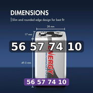 Pilas 9V Recargables TENERGY ORIGINALES - Img 57189484