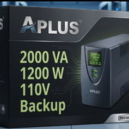 EN CAJA TU LO ESTRENAS UPS 1200W BACKUP 2000VA NEW 110V CON 2 BATERÍAS DE 12V 9AH - Img 56741118