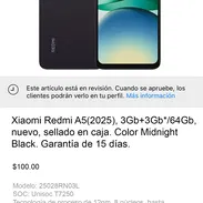 📱Xiaomi Redmi A5, 6Gb* con 64Gb, sellado en su caja, con 15 días de garantía. - Img 51254219