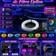 Tirad de luz de fibra óptica para interior de carro - Img 56426012
