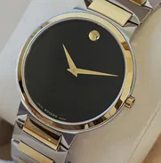 💕  ¡ elegancia al 200% !  💕  Movado Swiss Made 🇨🇭 unisex 40mm de caja - Img 49715321