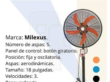 Ventilador de pedestal de 18 " marca Milexus nuevo - Img main-image-45763397