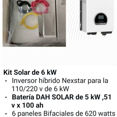 Kit solares con y sin instalación ver datos en las fotos, características y precios - Img 125215469