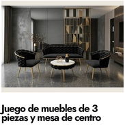 Juego de muebles de 3 piezas y mesa de centro — 490 usd - Img 58197464