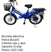 Bicleta Eléctrica marca Bucatti en 1220 usd, mensajería gratis en la Habana - Img 45944566