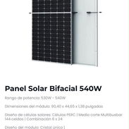 PANEL SOLAR BIFACIAL 540w - Img 56059774
