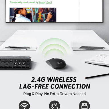 đ±ïž MOUSE INALĂMBRICO ACER SLIM 2.4G USB, 4 BOTONES, DPI AJUSTABLE, HASTA 10M â ENVĂO DISPONIBLE HABANA + GARANTĂA - Img 99763855