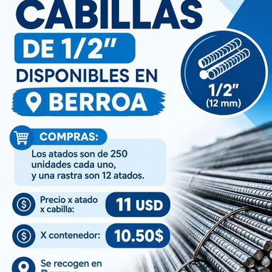 ACERO ELABORADO(Cabillas corrugadas y lisas redondas, angulares etcetc) - 6/7
