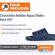 Chancleta Adidas Aqua Slides Azul #37/Thor Provider - Img 53411817