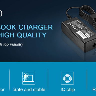 Cargador compatible con computadora portátil HP HIBBO 65W 45W Adaptador de energía punta azul inteligente 53274327 - Img 123126410