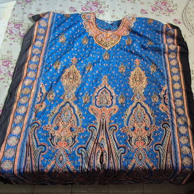 Maxi kimono de gran tamaño para mujer, ropa de descanso, túnica caftán, camisón para dormir, vestido de casa - 2/2
