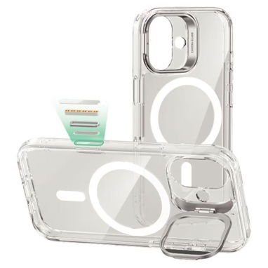 🍀Funda para iPhone 17 con Soporte Integrado y MagSafe – Clear🍀 - Img 123544829