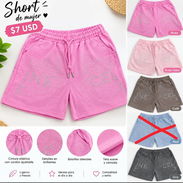 Shorts de felpas con brillos para mujer - Img 58070381