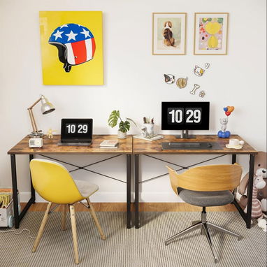 Escritorio para computadora de 40 pulgadas, mesa de estudio para oficina en casa - CubiCubi 🔶 $115 - 4/4