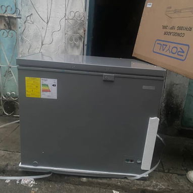 Nevera Horizontal ROYAL 10 pies color gris Luz en la tapa y cerradura precio $500 USD  transporte incluido - 3/7