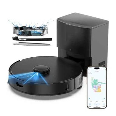 Robot de limpieza 2 en 1 Robot aspirador y trapeador combinado con succión de 8000 Pa, navegación LiDAR - 3/3