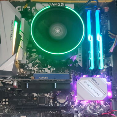 KIT AMD ASROCK B450M-STEEL LEGEND,RYZEN 7 Y 16 GB RAM G.SKILL TRIDENT Z RGB NEW 5-278-7004 - 3/3