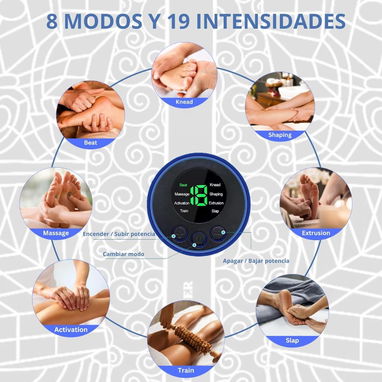 🌟🦶 Masajeador de pies eléctrico EMS: alivio total, mejora la circulación y relaja músculos cansados en casa o viajes - 3/6