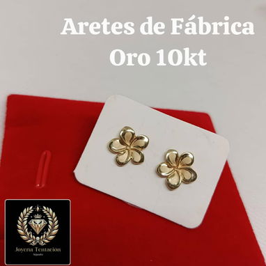 Aretes de oro 10k de fabrica - Img 121163573