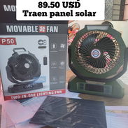VENTILADOR RECARGABLE DE 40 MIL MILIAMPERES MODELO P50 CON PANEL SOLAR - Img 55925653