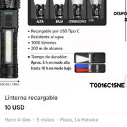 Linterna recargable - Img 56032129
