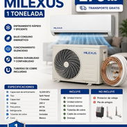❄️ Split MILEXUS 1 Tonelada (12,000 BTU) ❄️ 💰 270 USD 🚚 Transporte GRATIS 🛡️ 1 mes de garantía ✨ Ideal para hogares - Img 56044636