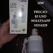 FOCO LED RECARGABLE POR USB 10 W, ENTREGA DE FACTURA. VARIEDAD DE ÚTILES DEL HOGAR, LÁMPARAS RECARGABLES, ETC - Img 56393263