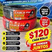Cable fotovoltaico 50m de cada color - Img 57989177