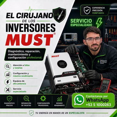 🔧 REPARACIÓN DE INVERSORES MUST EN LA HABANA, CUBA - 2/2