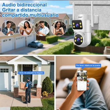 Cámara wifi solar 4K 10Mpx 2 lentes - Img 127913874
