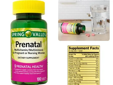 Pomos de prenatal 100 tab sellados, y ácido folico de 400 tab pomo sellado 55595382 - Img main-image