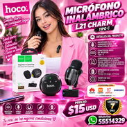 Hoco – Micrófono Inalámbrico L21 Charm. Factura y Garantía. Variedad de Productos importados nuevos en su caja - Img 57369645