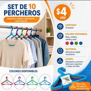 ‼️Set de 10 percheros, con factura de compra ‼️ - Img 57211624