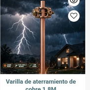 Transfer varilla de aterramiento contra rayos tira de led - Img 58113994