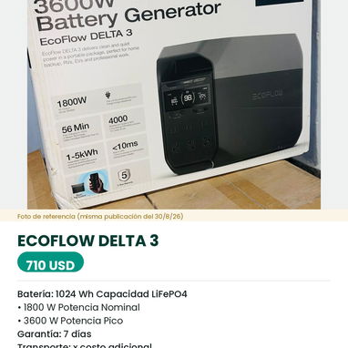 Venta de Baterías y Estaciones de Energía - 3/10