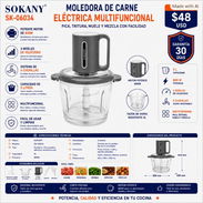 Moledora De Carne Eléctrica Multifuncional : Pica/ Tritura/ Muele/ Mezcla - Img 57395728