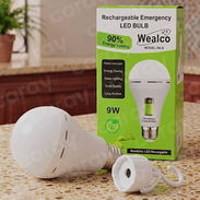 *BOMBILLO RECARGABLE* Bombillo recargable Pila d litio 9W Incluye soporte para usar como linterna 💚 - Img 58203216