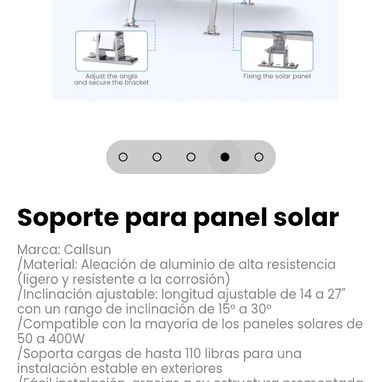 Soporte para panel solar. Marca: Callsun - 4/5