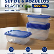 Set de Pozuelos plásticos de 600ml - Img 55253938