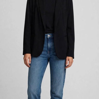 Blazer ZARA BASIC negro y gris - 3/4