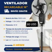 Ventilador recargable - Img 55961227