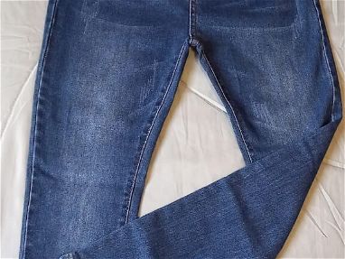 Jeans elastizados de mujer, azul oscuro, talla 11 - Img 47116520