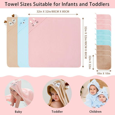 Set de toallas de baño para Bebé (4 piezas) - Img 123143588
