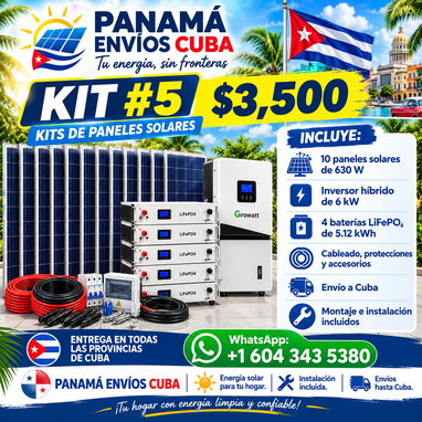 KIT PANELES SOLARES PARA TODA CUBA INSTALACION INCLUIDA - 4/5